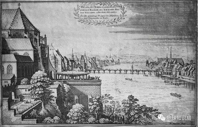 （17世紀的巴塞爾萊茵河大橋 圖：wiki）