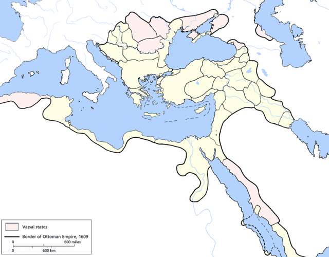 1609年奧斯曼帝國的行省劃分