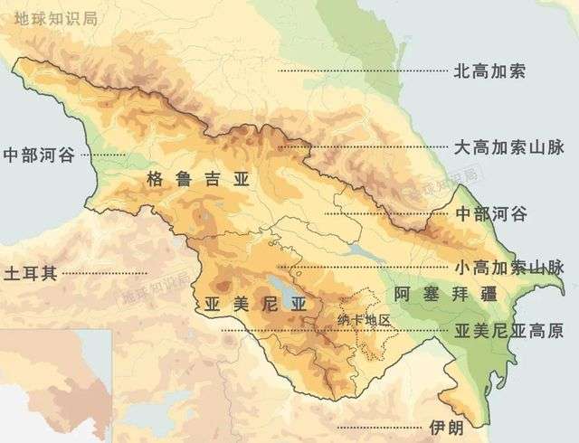 北高加索曾有眾多小王國，如今是俄羅斯領土