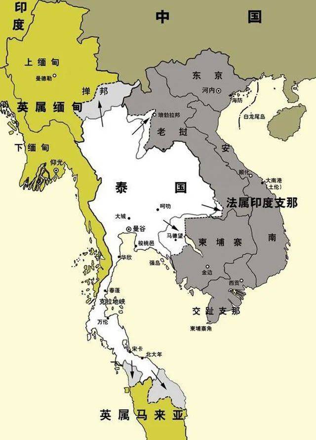 二戰期間，泰國為了收復故土向周邊各國發起軍事進攻