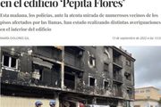 西班牙華人百元店火災，造成整棟大樓被摧毀！