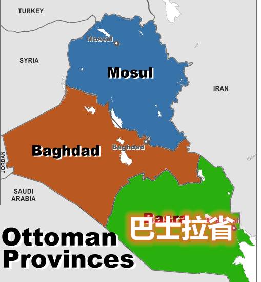 奧斯曼帝國巴士拉省，包含現在的科威特
