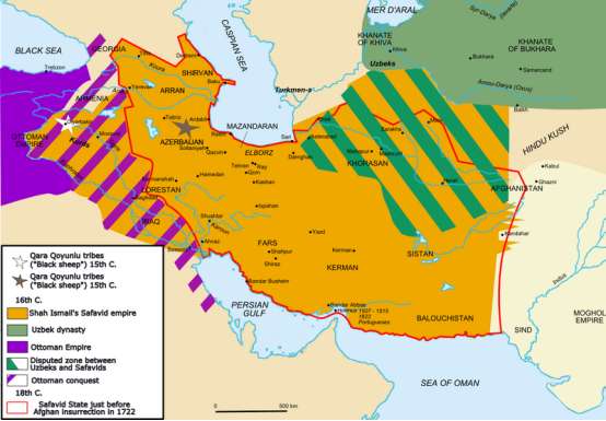 奧斯曼帝國和薩法維波斯帝國的瓜分