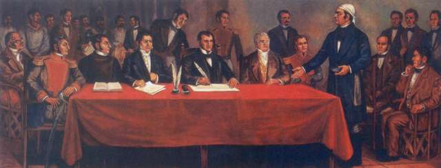 墨西哥人民宣佈脫離西班牙國王的統治