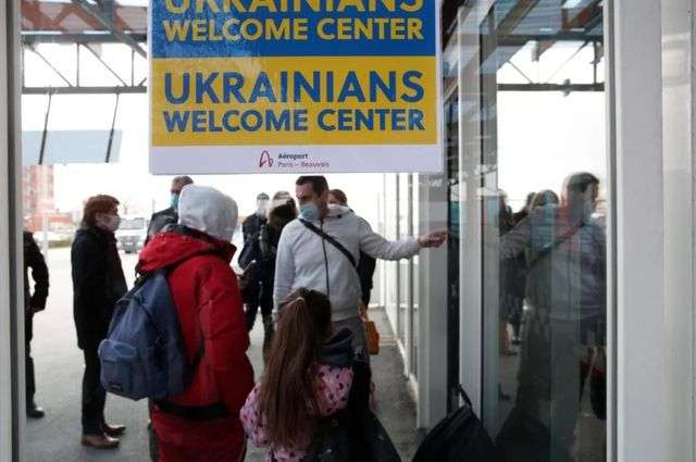 俄烏衝突以來，大批烏克蘭移民湧入歐洲（法新社圖）