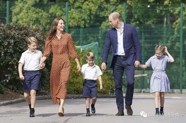 威廉、凱特前段時間送孩子上學