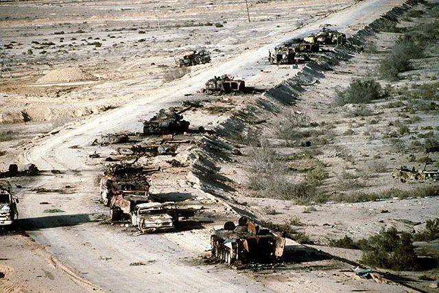 多國部隊將伊拉克軍隊趕出科威特
