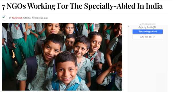 印度NGO關注特能兒童的教育