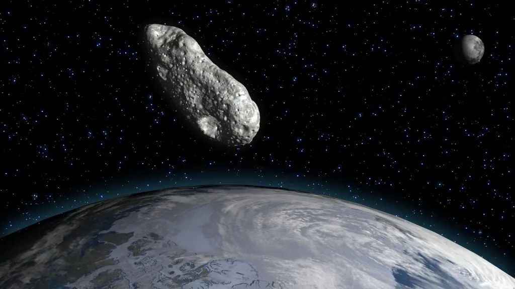 小行星接近地月系統的想象圖