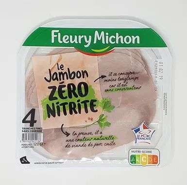 Fleury Michon品牌推出的一款「零亞硝酸鹽」火腿（網路圖）
