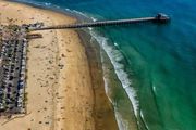 洛杉磯最知名的海灘，聖莫尼卡碼頭，水質最差