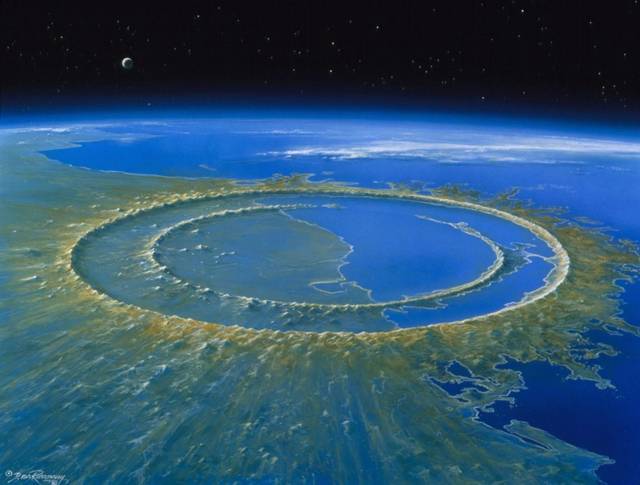 模擬希克蘇魯伯隕石坑的形成