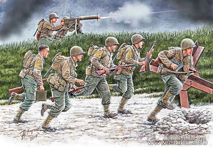 反映二戰美國陸軍步兵的封繪