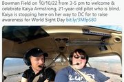21歲盲人駕駛飛機穿越美國！