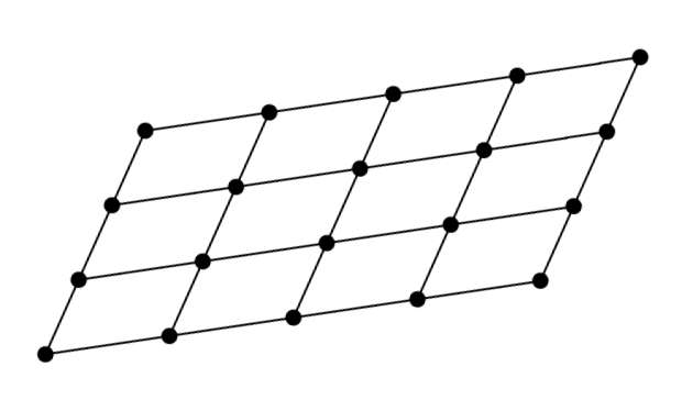 平行四邊形的頂點構成一個二維格