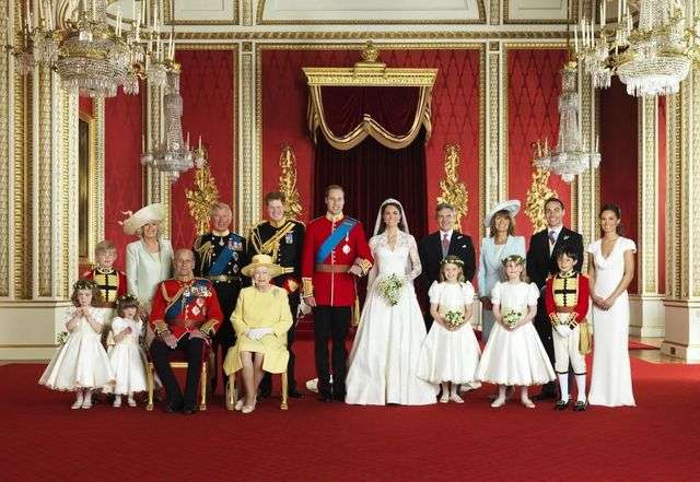 威廉王子與凱特王妃的結婚照
